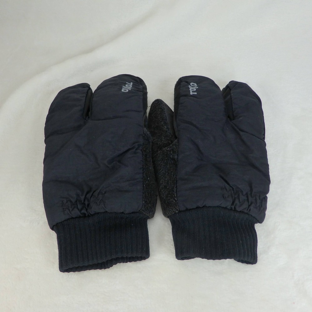 ToKo‎ Size Small Black/Gray Split Finger Gloves Synthetic insulated